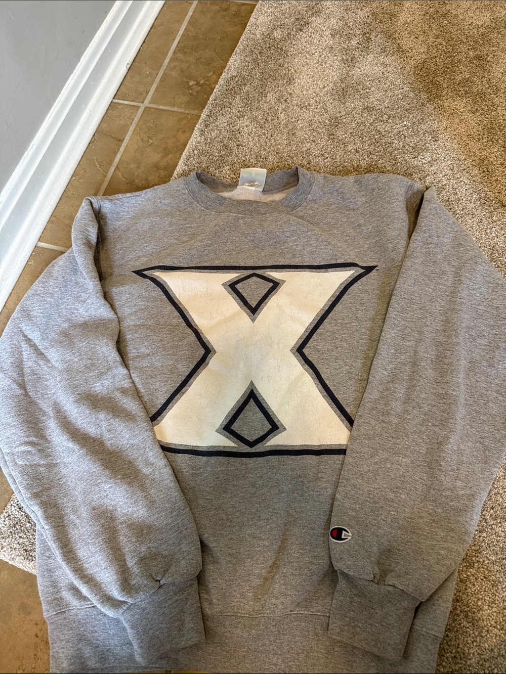 🛍️Xavier Champion Grey Crewneck Sweatshirt